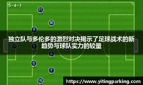 独立队与多伦多的激烈对决揭示了足球战术的新趋势与球队实力的较量