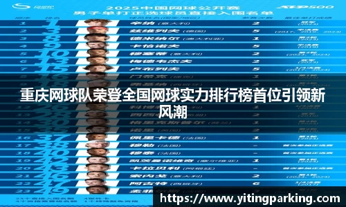 重庆网球队荣登全国网球实力排行榜首位引领新风潮